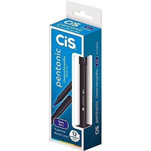 Caneta Esferográfica CIS Pentonic 0,7MM Azul - Caixa com 12 Unidades