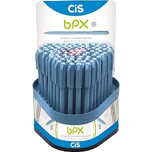 Caneta Esferográfica CIS BPX 0.7MM Cores Sortidas Display com 100