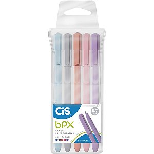 Caneta Esferográfica CIS BPX 0.7MM 5 Cores
