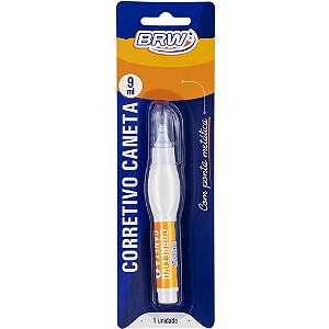 Caneta Corretiva Ponta Metálica 9ML Blister CX com 24