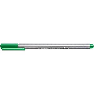 Caneta com Ponta Porosa Triplus Fine 334 Verde – Caixa com 10 Unidades