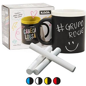 Caneca Decorada GIZ Porcelana 320ML para Decorar