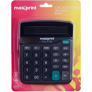 Calculadora de Mesa 12 Dígitos MX-C 126 Preta