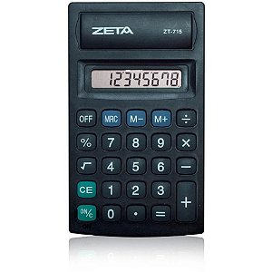 Calculadora de Bolso 8 Dígitos Preta 1