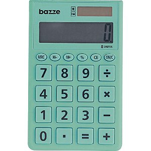 Calculadora de Bolso 8 Dígitos Bazze Turquesa
