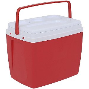 Caixa Térmica 18L com ALÇA e Suporte Vermelha