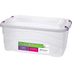Caixa Plástica Multiuso Pratic BOX 50L 59X38X34CM