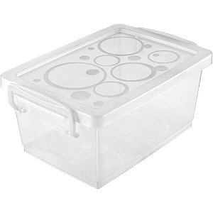 Caixa Plástica Multiuso Cristal 1,5L 11,8X19,7X9CM com T
