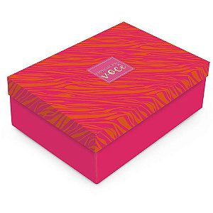 Caixa para Presente com Tampa Retangular M 35X25X11CM Feline - Pacote com 10 Unidades