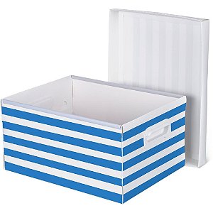 Caixa Organizadora Metálic M 370X280X190 Ocean