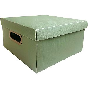 Caixa Organizadora Média 29X29X15CM Verde