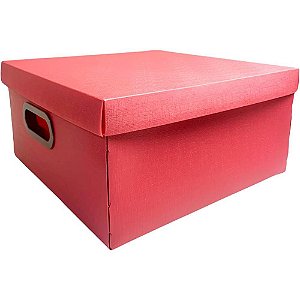 Caixa Organizadora Média 29X29X15CM Goiaba