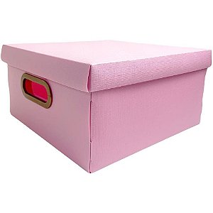 Caixa Organizadora Média 29X29X15CM BLUSH