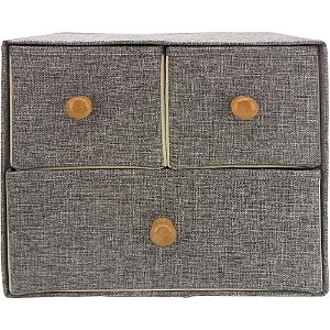 Caixa Organizadora Gavateiro Linho com PUX30X28X20