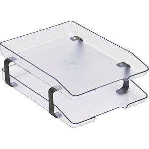 Caixa Correspondência Dupla Acrílica Classic Cristal