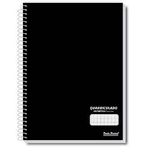 Caderno Quadriculado 1/4 7X7MM 80 Folhas Espiral Office Pacote com 5