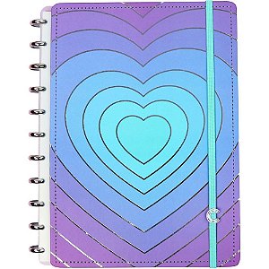 Caderno Inteligente Médio Silver Love 80 Folhas