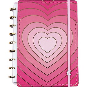 Caderno Inteligente Médio Golden Love 80 Folhas