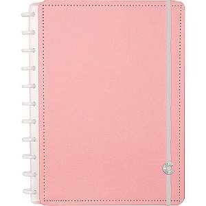Caderno Inteligente Grande Rose Pastel 80 Folhas