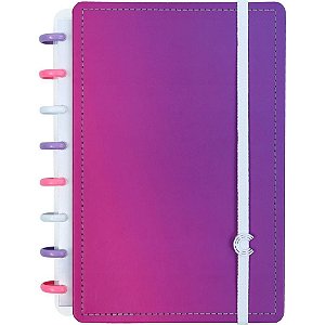 Caderno Inteligente A5 Ultraviolet BY Yasmin 80 Folhas com Adesivos Exclusivos