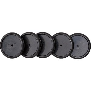 Caderno Inteligente Discos Grandes 31MM Preto - 12 Discos + Elástico
