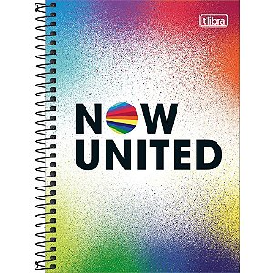 Caderno Espiral 1/4 Capa Dura NOW United 80 Folhas - Pacote com 04