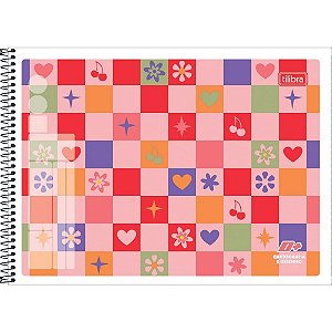 Caderno de Desenho Universitário D+ 48 Folhas Espiral - Pacote com 10