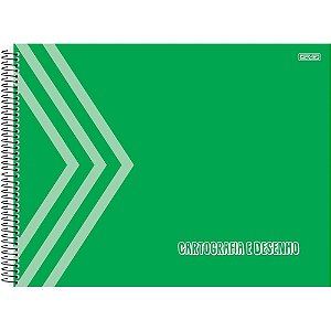 Caderno Desenho UNIV Capa Dura Verde 60F PCT com 05