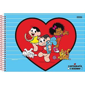 Caderno Desenho UNIV Capa Dura Turma da Mônica 60F PCT com 05