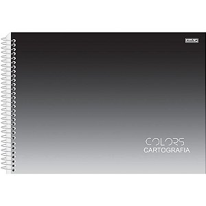 Caderno Desenho UNIV Capa Dura Colors Sortido 60F Espiral PCT com 05