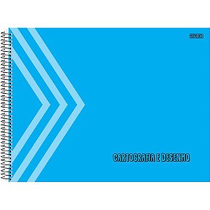 Caderno Desenho UNIV Capa Dura Azul 60F PCT com 05