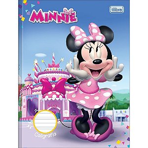 Caderno de Caligrafia Capa Dura Minnie 40 Folhas – Pacote com 5