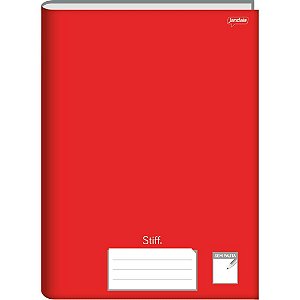 Caderno Brochurão sem Pauta STIFF 96 Folhas Vermelho CD PCT com 05