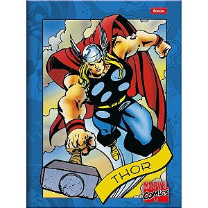 Caderno Brochurão Capa Dura Marvel Comics 80 Folhas - Pacote com 5 Unidades