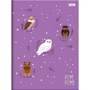 Caderno Brochurão Capa Dura FOM FOM 80 Folhas Pacote com 5