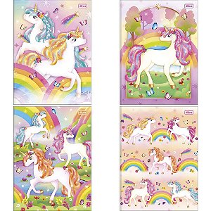 Caderno Brochurão Capa Dura BLINK 80 Folhas - Pacote com 5 Unidades