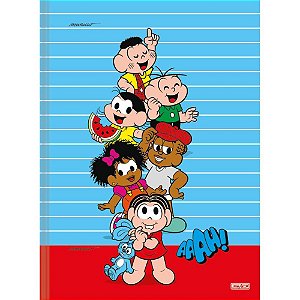 Caderno Brochura 1/4 Capa Dura Turma da Mônica 80F PCT com 05