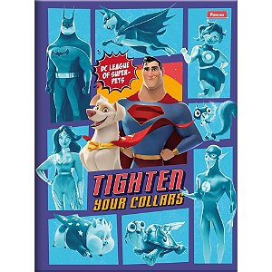 Caderno Brochura 1/4 Capa Dura Super PETS 80FLS PCT com 10