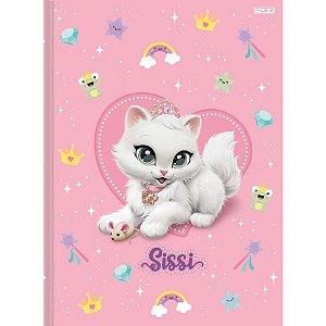 Caderno Brochura 1/4 Capa Dura Sissi 48F PCT com 10