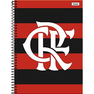 Caderno 15X1 Capa Dura Flamengo 240 Folhas - Pacote com 2 Unidades