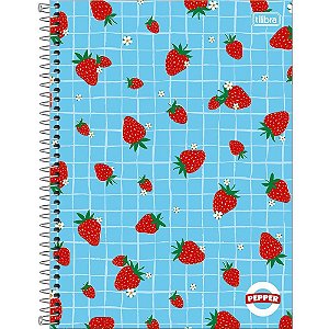 Caderno 12X1 Capa Dura Feminino Pepper - 192 Folhas - Pacote com 4 Unidades