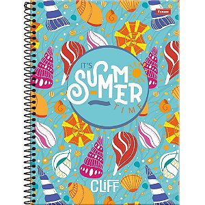 Caderno 12X1 Capa Dura CLIFF Feminino 192 Folhas - Pacote com 4 Unidades