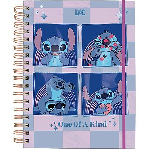 Caderno 10X1 Capa Dura Colegial STITCH SMART 80F com Elástico