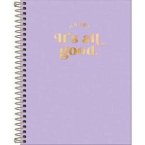 Caderno 10X1 Capa Dura Colegial HAPPY PP Lilás 160FL PCT com 04