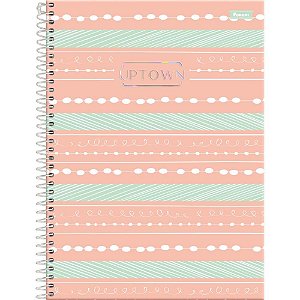 Caderno 10X1 Capa Dura UPTOWN 160 Folhas - Pacote com 04