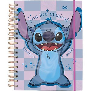 Caderno 10X1 Capa Dura STITCH SMART 80F com Elástico