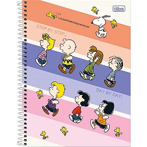 Caderno 10X1 Capa Dura Snoopy 160 Folhas Pacote com 04 Unidades