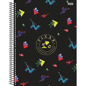 Caderno 10X1 Capa Dura Pixar 160F PCT com 04