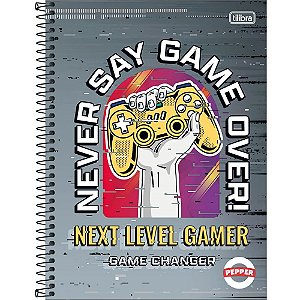 Caderno 10X1 Capa Dura Pepper Masculino 160 Folhas Pacote com 04