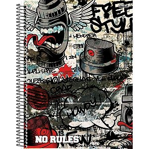 Caderno 10X1 Capa Dura NO Rules 160F PCT com 04